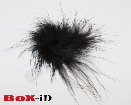 Feathersticker +/- 10cm  black